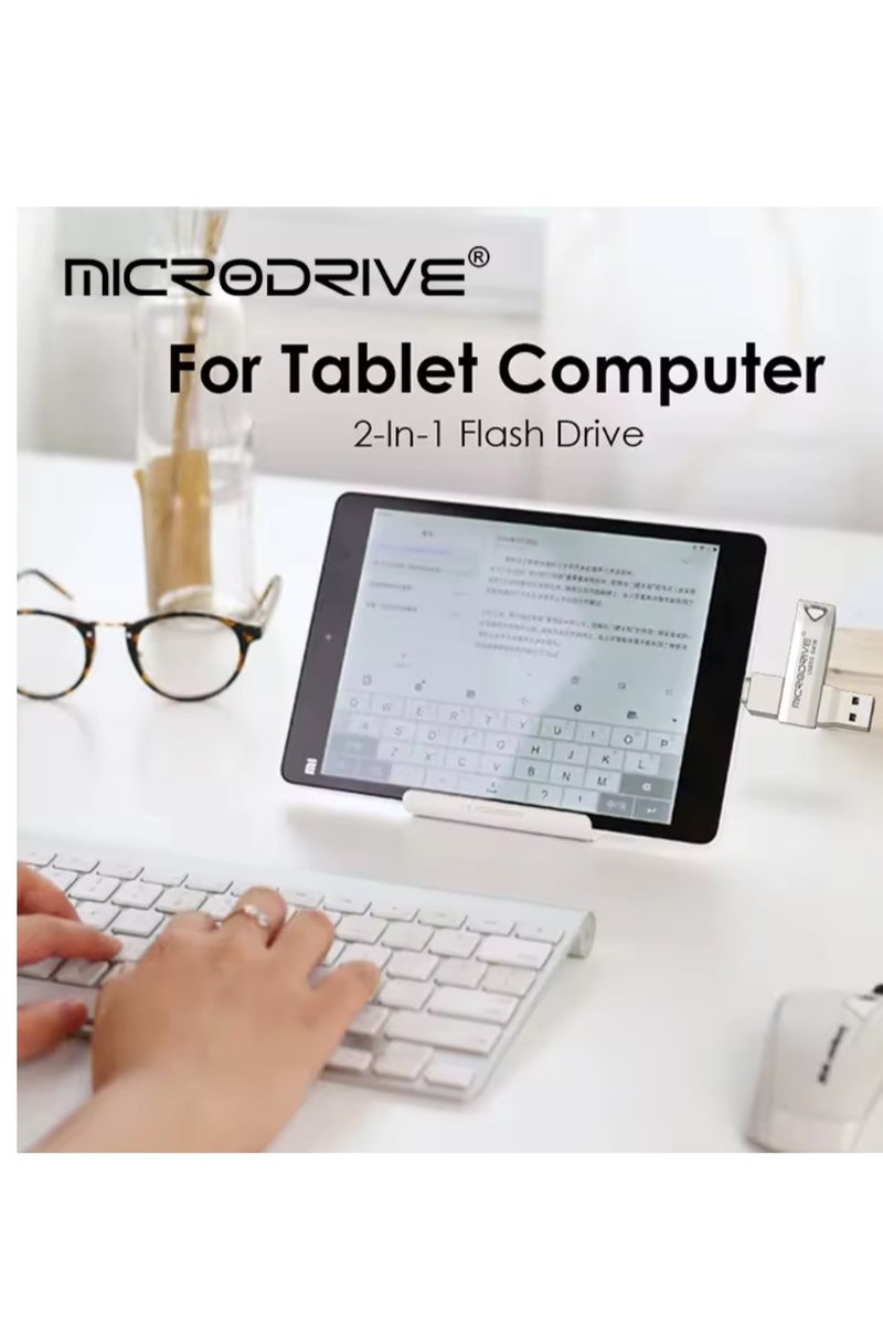 مايكرو درايف فلاش درايف مزدوج بمنفذ Type-C 128GB  للايفون - Image 4