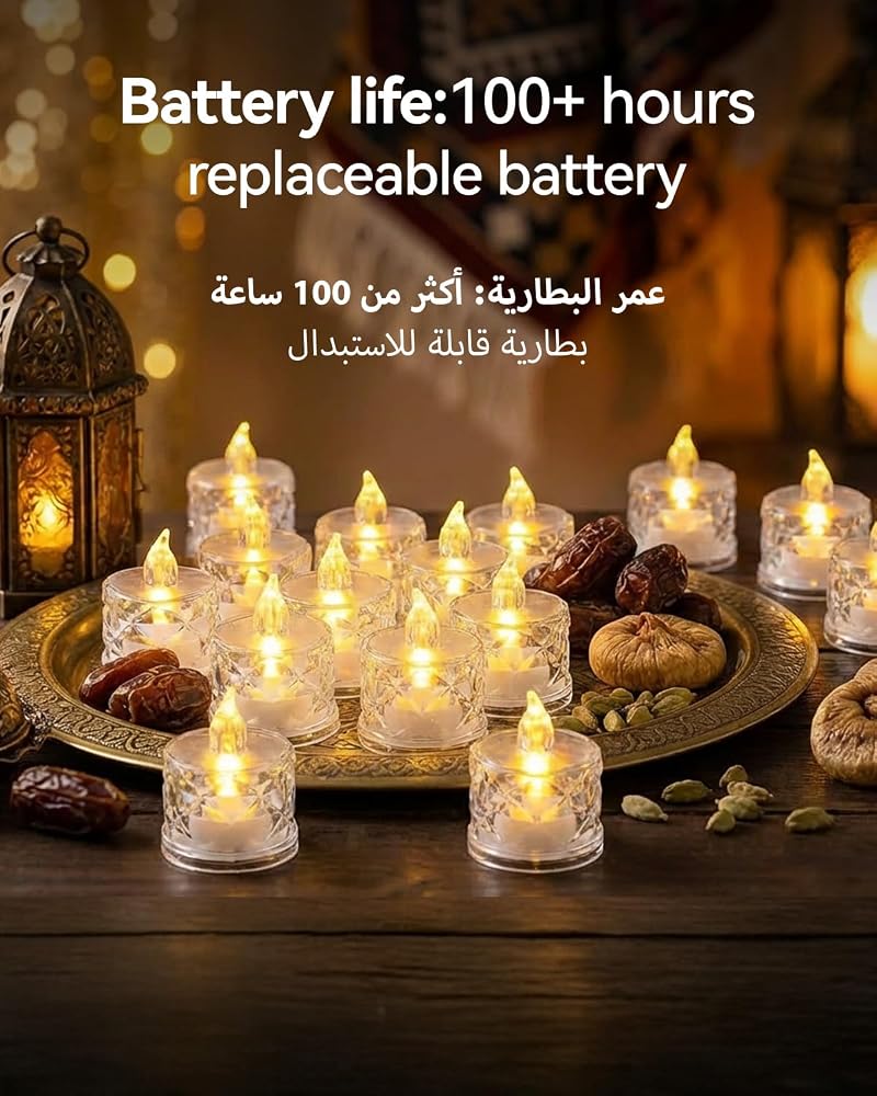 Proxima Direct 24 PCS Flameless LED Tea Lights Candles Battery Operated - Image 5