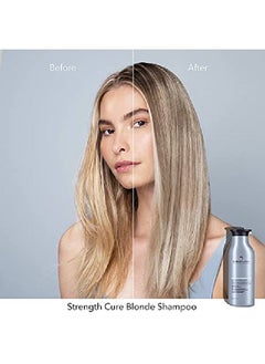 PUREOLOGY Strength Cure Blonde Purple Shampoo For Blonde & Lightened Colortreated Hair 1.7 Fl Oz  - Image 4