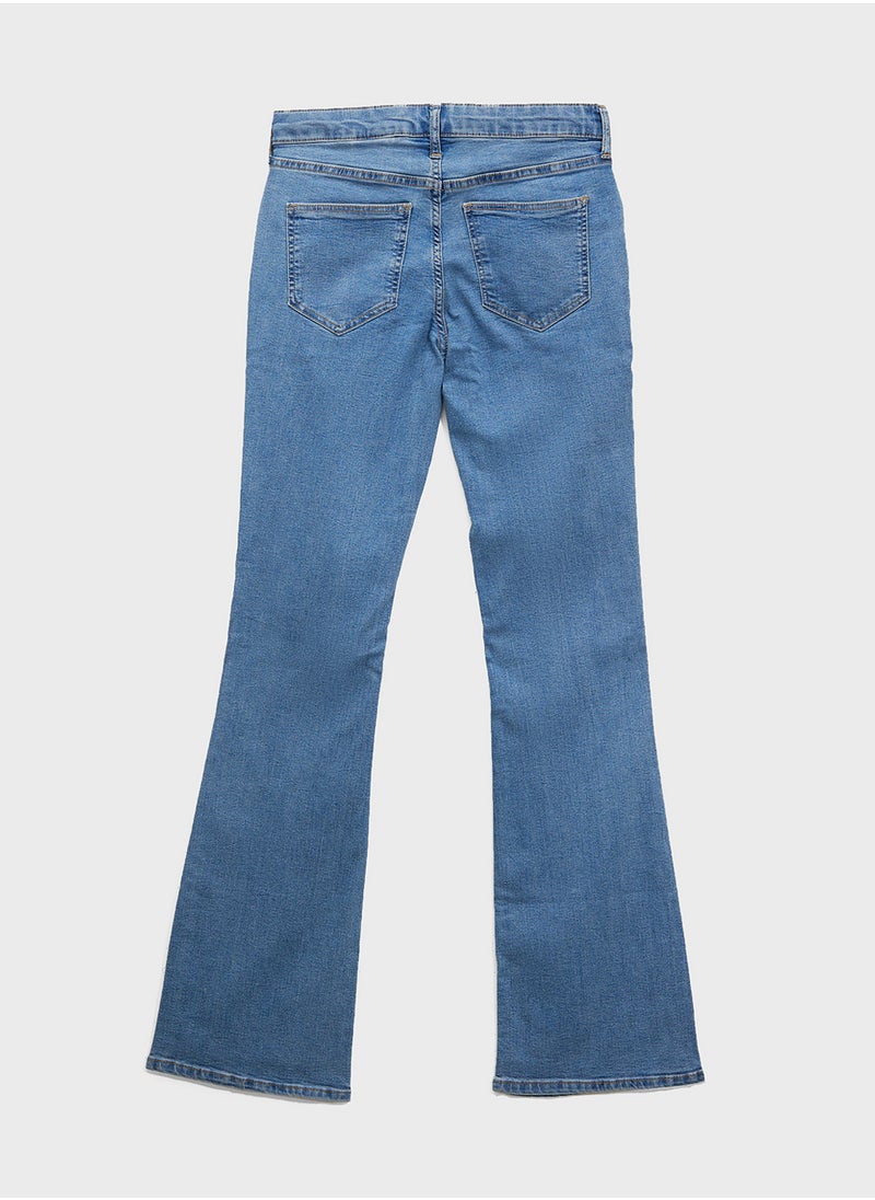 H&M Flared Leg Low Jeans  - Image 2