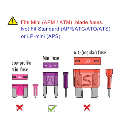 MuHize Mini ATM Fuse Tap Kit - 10 Pack Upgraded 12V Car RV Camper Add-a-Circuit Adapter, 15A and 40A Fuses for RV Camper Car Truck | Tool-Free Installation - Image 3
