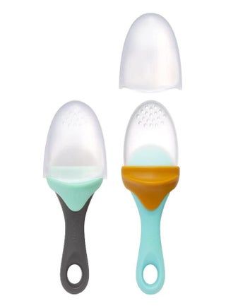 Boon PULP Silicone Baby Feeder - 2 Count - Blue/Mustard and Gray/Mint - Soft Silicone Vegetable and Fruit Feeders - Teething Baby Essentials - pzsku/ZECA5E80025F052538E7DZ/45/_/1691487418/7d45de3c-b6c7-4287-b584-c196eb0096e2