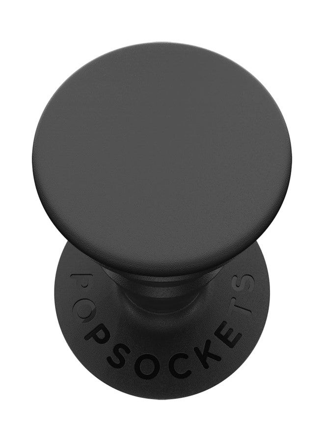 POPSOCKETS قبضة هاتف بوب سوكيتس مع قاعدة قابلة للتوسيع، قبضة لاصقة - أسود - Image 1