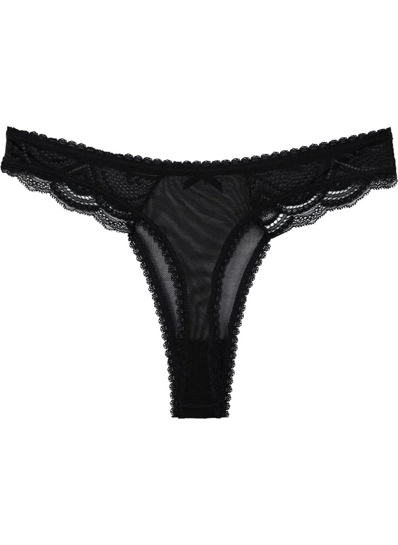 Sensu Women's Lace and Bow 3-Piece Panties Set