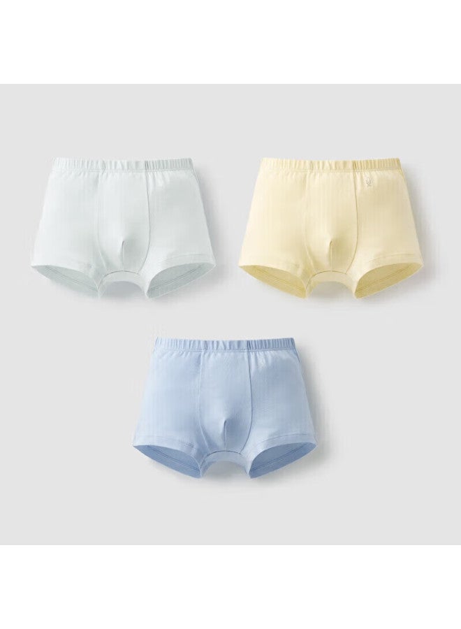 Bananain Xiaotehuo 301c Children's Underwear, Class A Boys And Girls Flat Triangle Panties, 7a Antibacterial Cotton Crotch, Breathable Skin-friendly High-elasticity, 3-pack