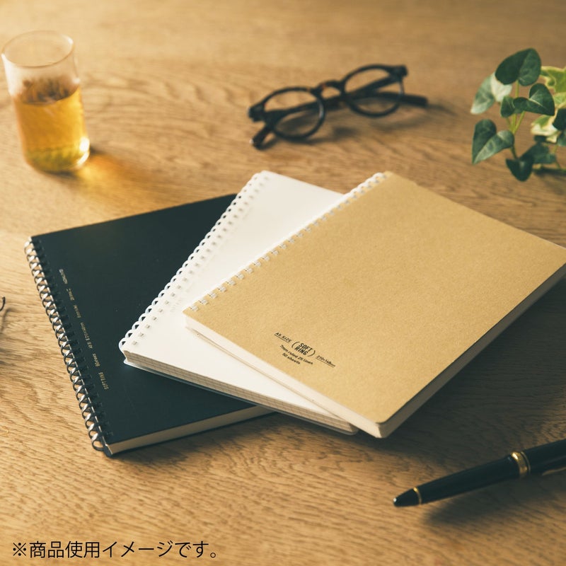 KOKUYO Spiral Lined Notebook, 10'' x 7'' Business Journal B5 Soft Ring Notebooks with 7 mm Ruled, 80 Perforated Sheets, Navy 1 Subject Notebook, Note Taking for Work. Japan Import (SU-SV608A-DB) - Image 3