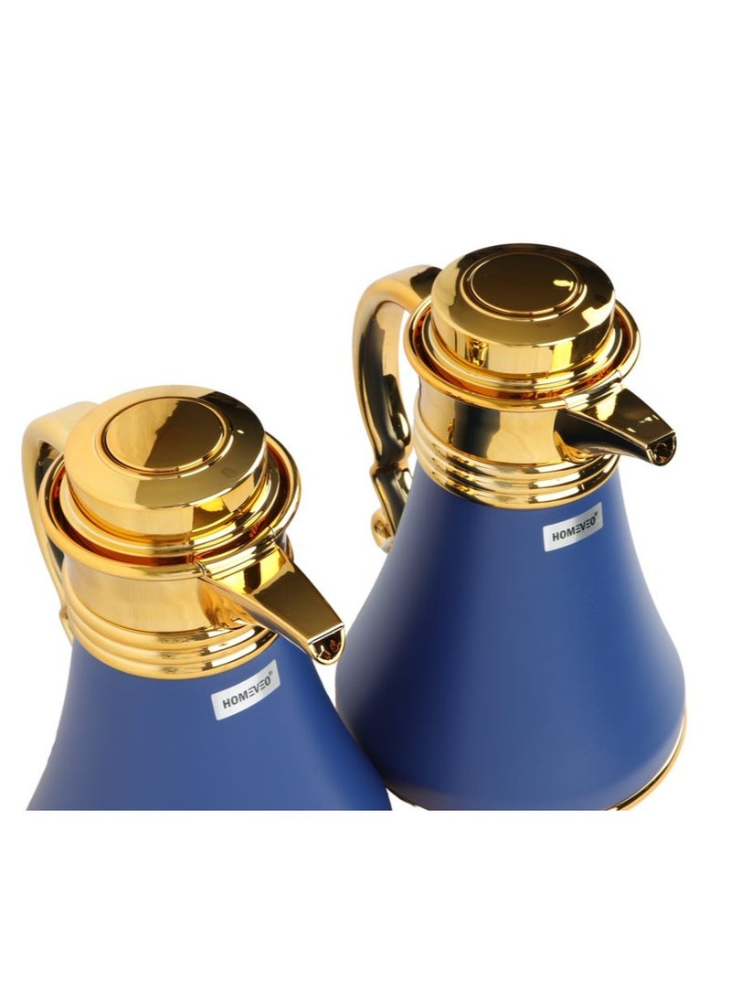 Gilded tea and coffee thermos set, 1 liter, blue color - pzsku/ZECA60BB2AB220A677A79Z/45/_/1720962453/21e5fa1f-6988-4eb5-850c-e86c128b4e58