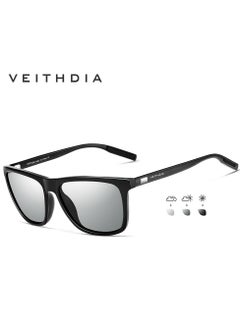 Veithdia Photochromic Sunglasses Original For Women And Men Polarized UV400 Protection Category 3 Square Style  - Image 2