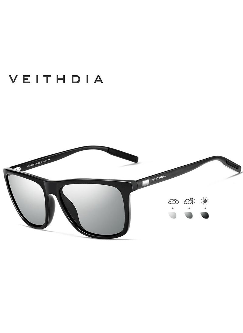 Veithdia Photochromic Sunglasses Original For Women And Men Polarized UV400 Protection Category 3 Square Style  - Image 2