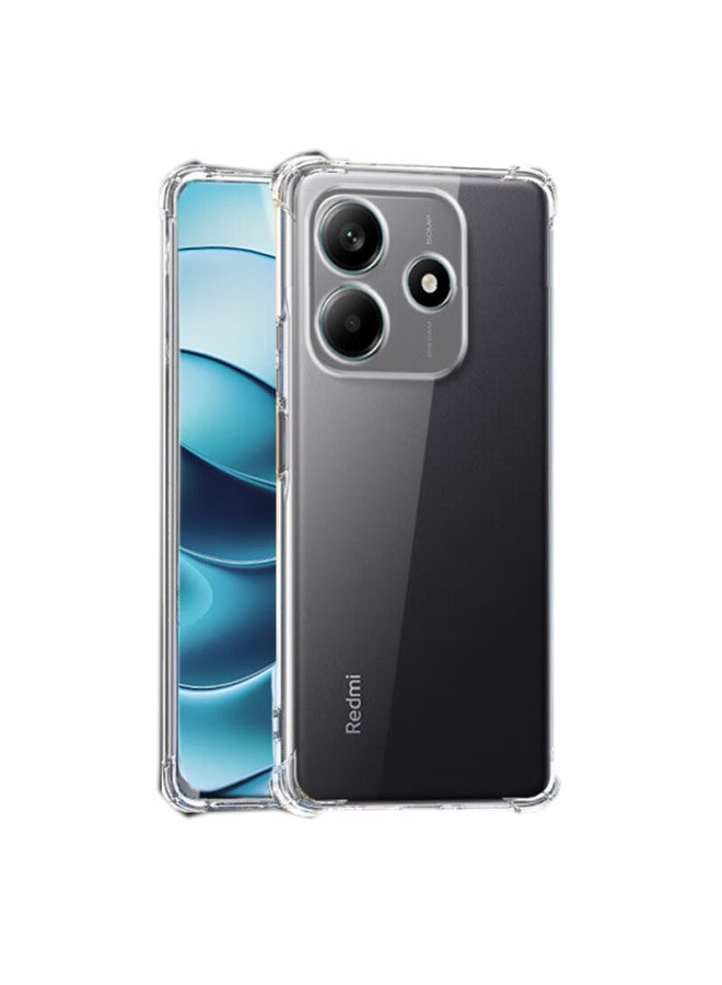 Maikuqi Compatible With Xiaomi Redmi Note 14, Shockproof Phone Case With Four Corners, Full Protection, Airbag, Transparent Protective Cover, Soft Shell Tpu - Transparent White - Image 5