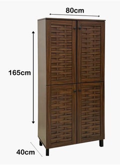 Generic Wooden Shoe Rack Modern Storage Cabinet For Shoes 165*80*40 CM  - Image 3