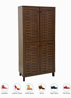 Generic Wooden Shoe Rack Modern Storage Cabinet For Shoes 165*80*40 CM  - Image 5
