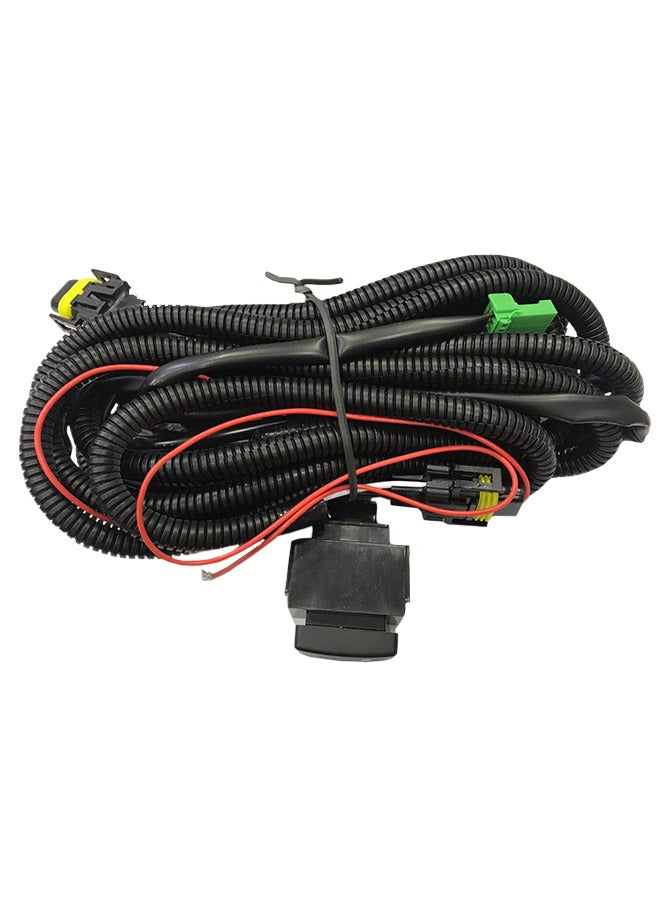 DLAA مجموعة من 2 مصباح ضباب NS295 من DLAA مناسب لسيارة Qashqai | Dulias 2008-2010 مع الأسلاك والمفتاح - Image 2