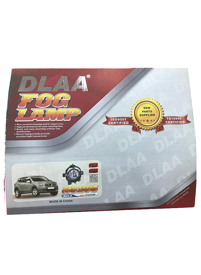 DLAA مجموعة من 2 مصباح ضباب NS295 من DLAA مناسب لسيارة Qashqai | Dulias 2008-2010 مع الأسلاك والمفتاح - Image 3