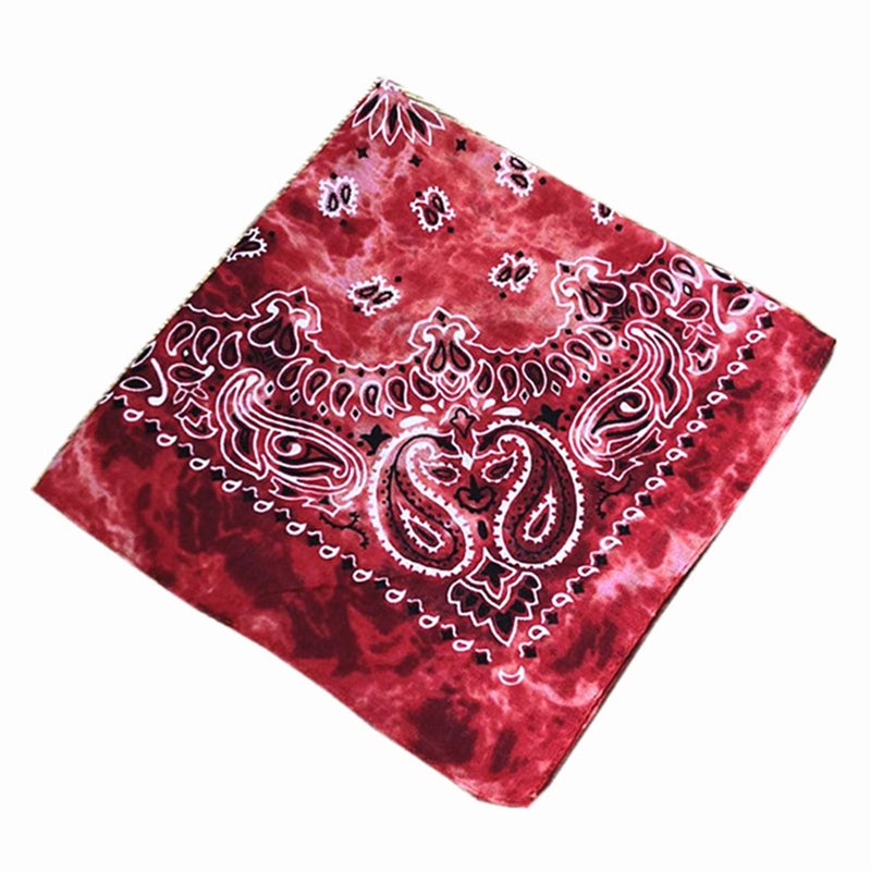 6 Pcs/1 Pack Colorful Paisley Bandanas Flower Pattern Hiphop Headscarf Fashion Outdoor Headscarf Beautiful Cotton Headband (Mixed Color) - Image 4