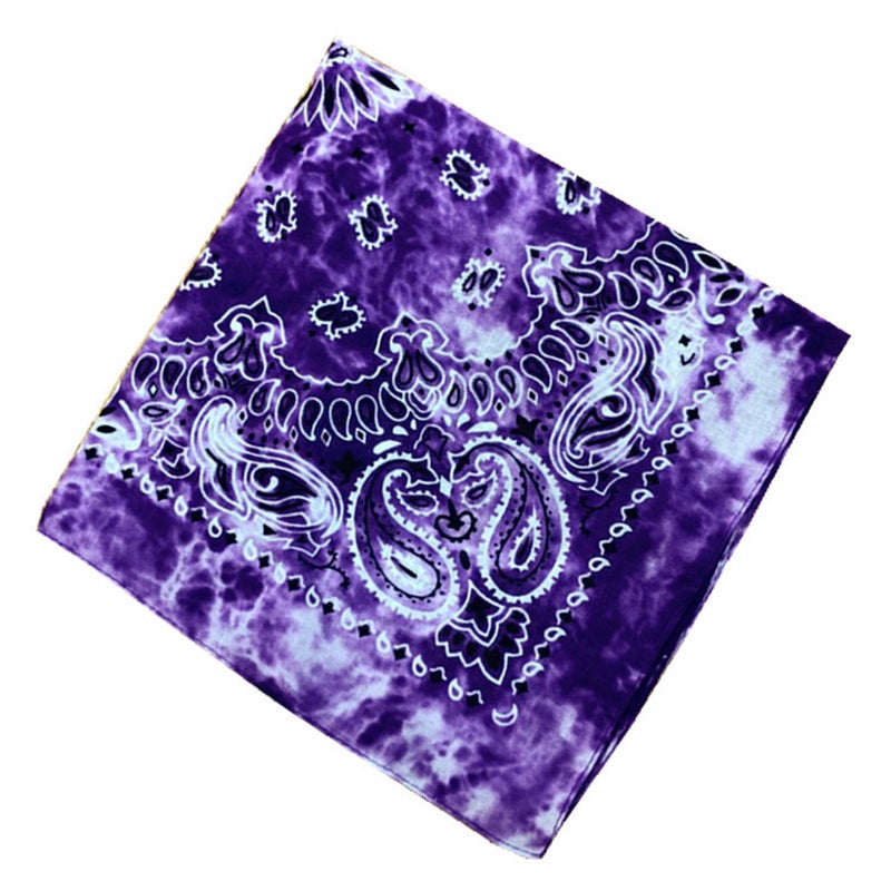 6 Pcs/1 Pack Colorful Paisley Bandanas Flower Pattern Hiphop Headscarf Fashion Outdoor Headscarf Beautiful Cotton Headband (Mixed Color) - Image 3