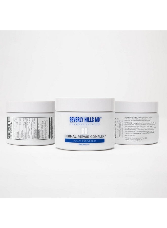 Beverly Hills MD Dermal Repair Anti-Aging Supplement - Hyaluronic Acid, Collagen, Vitamins for Smooth, Plump Skin