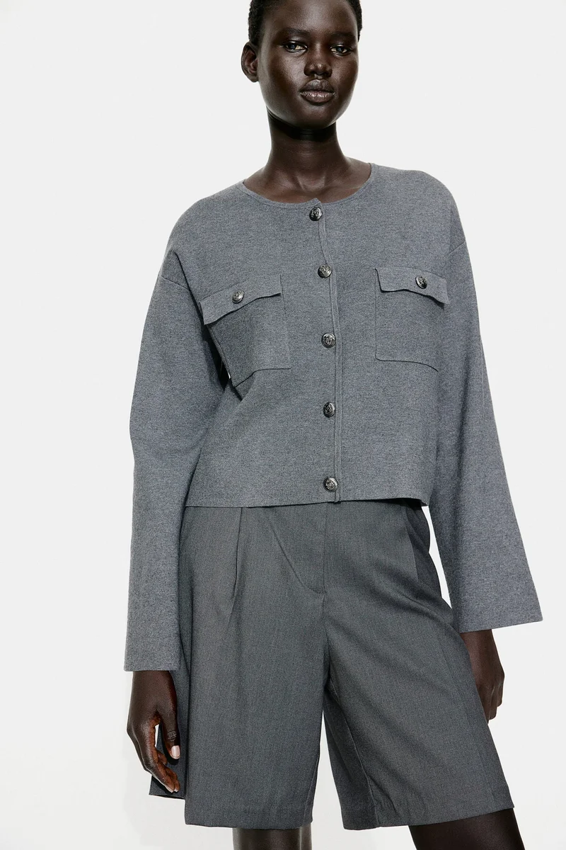 اتش اند ام Pocket-Detail Cardigan