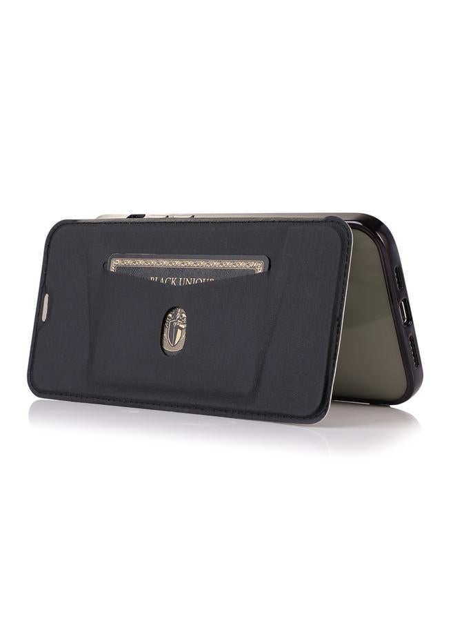 Zaboon Case For iPhone 12 / 12 Pro Bronzing Plating PU + TPU Horizontal Flip Leather Case with Holder & Card Slot - Image 5