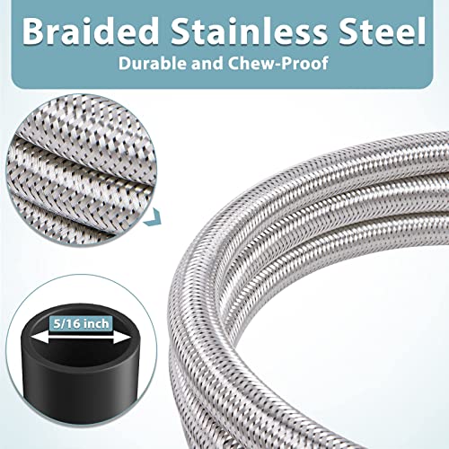SHINESTAR Propane Adapter Hose with Regulator for Blackstone 17 & 22 Inch Griddle, 5 Feet Sturdy Braided Hose, Connect to Large Propane Tank - Image 4