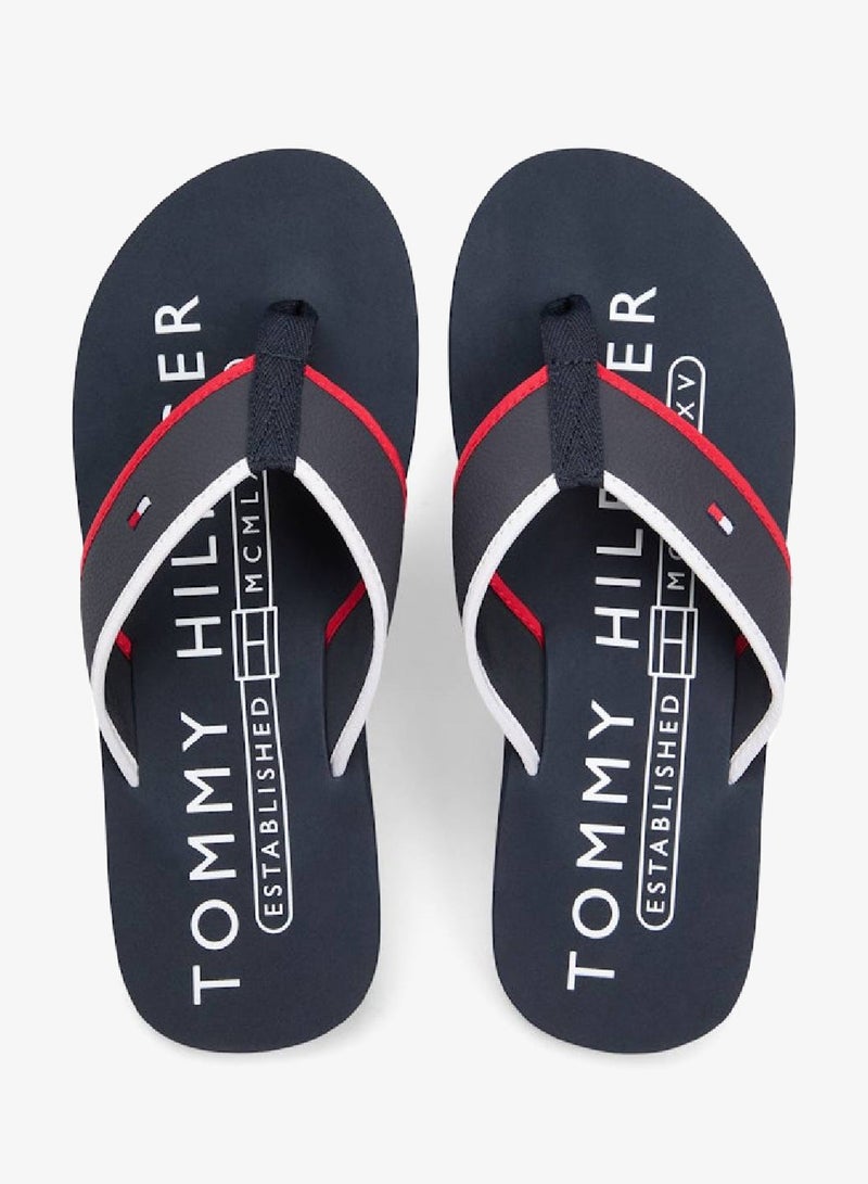 TOMMY HILFIGER Flag Embroidery Flip-Flops - Image 4