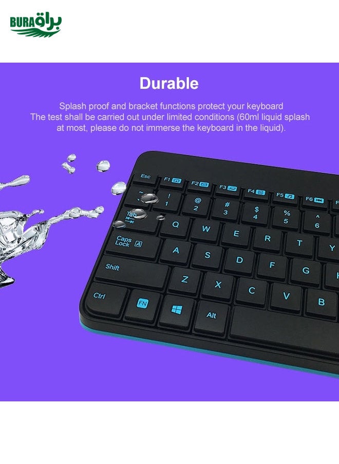 BURAQ Logitech MK245 Nano Wireless Keyboard Mouse Set (White)  - Image 3
