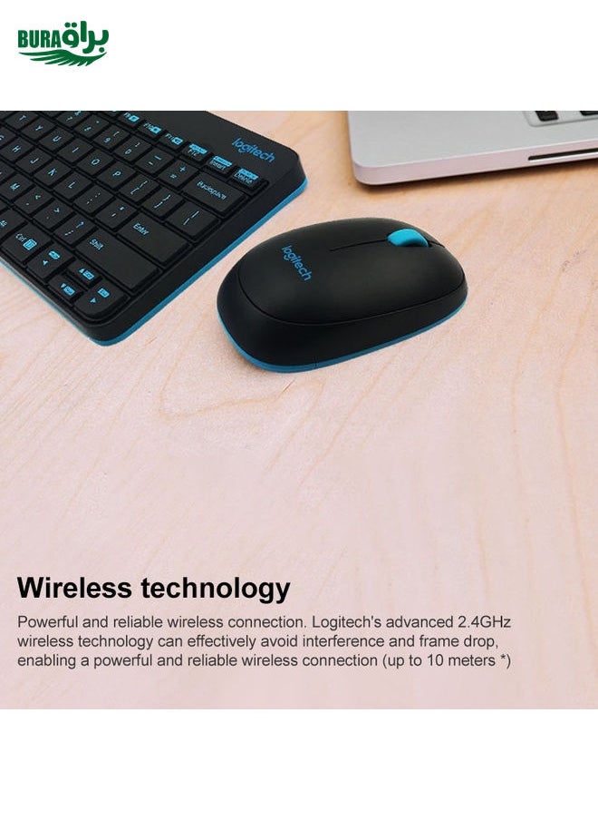 BURAQ Logitech MK245 Nano Wireless Keyboard Mouse Set (White)  - Image 4