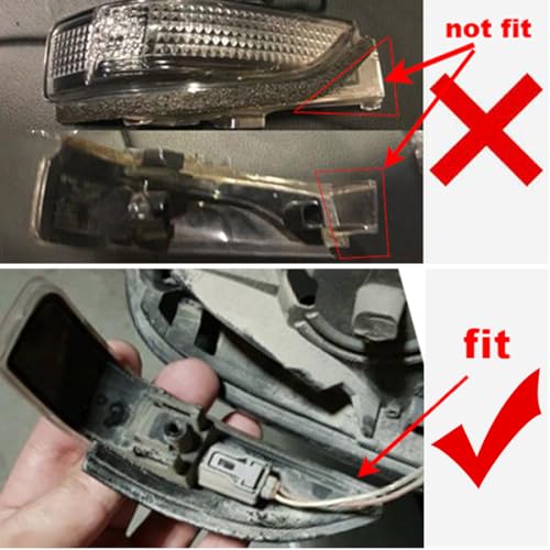 WEPARTICULAR LED Dynamic Side Mirror Turn Signal Indicator Light Compatible for Toyota Corolla Camry Prius C Avalon RAV4 2013 2016 Indicator Blinker Sequential Rear View Mirror LED Light Pack for 2 - Image 3