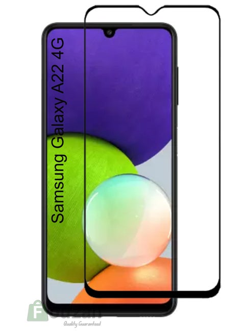 Generic Glass Screen Protector For Samsung Galaxy A22 4G  Black