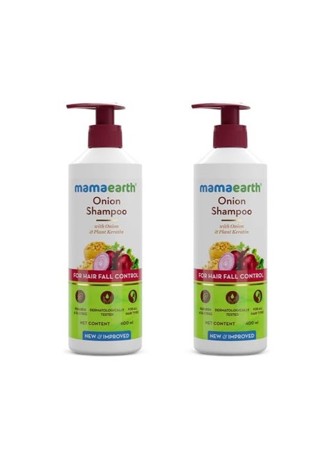 Mamaearth Onion Shampoo Pack of 2-400ml