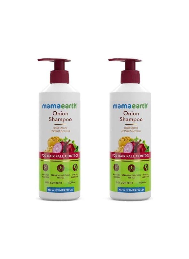 Mamaearth Onion Shampoo Pack of 2-400ml