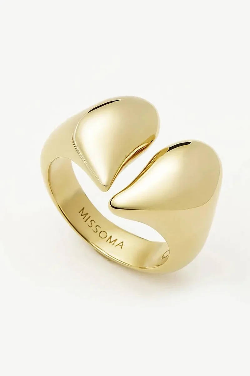 Missoma Molten Heart Statement Ring.