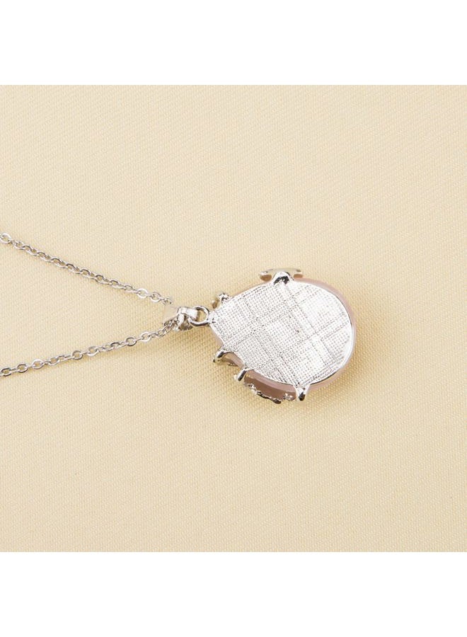 Bivei Vintage Wire Wrap Butterfly Gemstone Rose Quartz Amethyst Opalite Healing Crystal Pendant Necklace(Rose Quartz) - Image 5