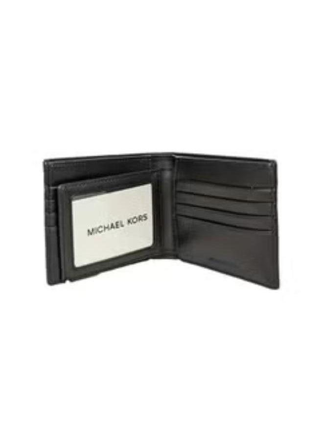 Michael Kors Black Pattern Wallet with Matching Card Holder – Stylish & Functional Designer Duo with 10 Card Slots & 2 Main Pockets