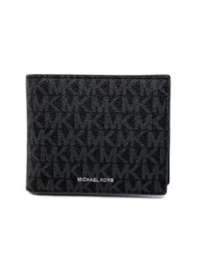 Michael Kors Black Pattern Wallet with Matching Card Holder – Stylish & Functional Designer Duo with 10 Card Slots & 2 Main Pockets