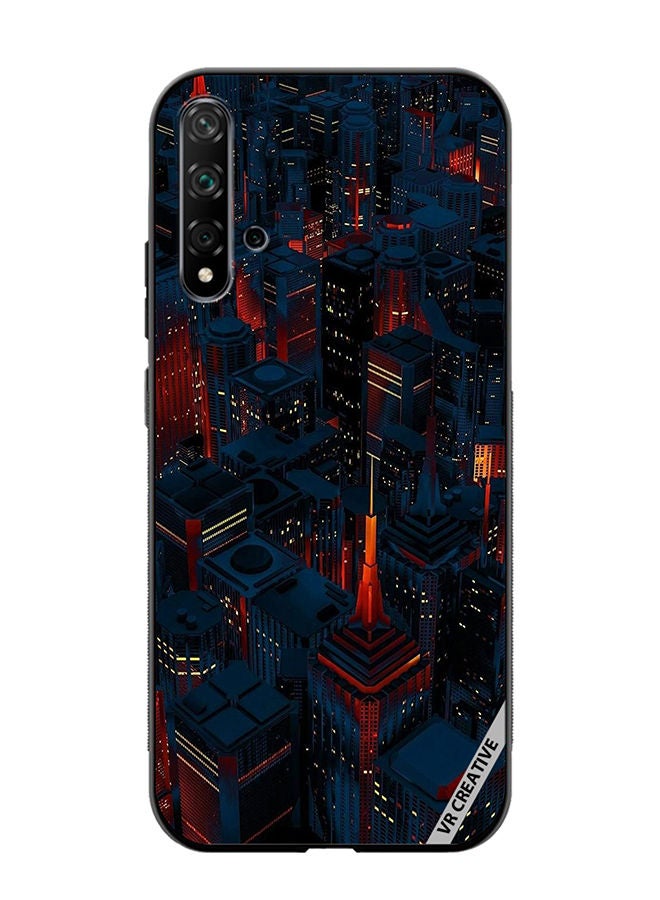 VR CREATIVE Protective Case Cover For Huawei Nova 5T Dark City Design Multicolour - Image 1
