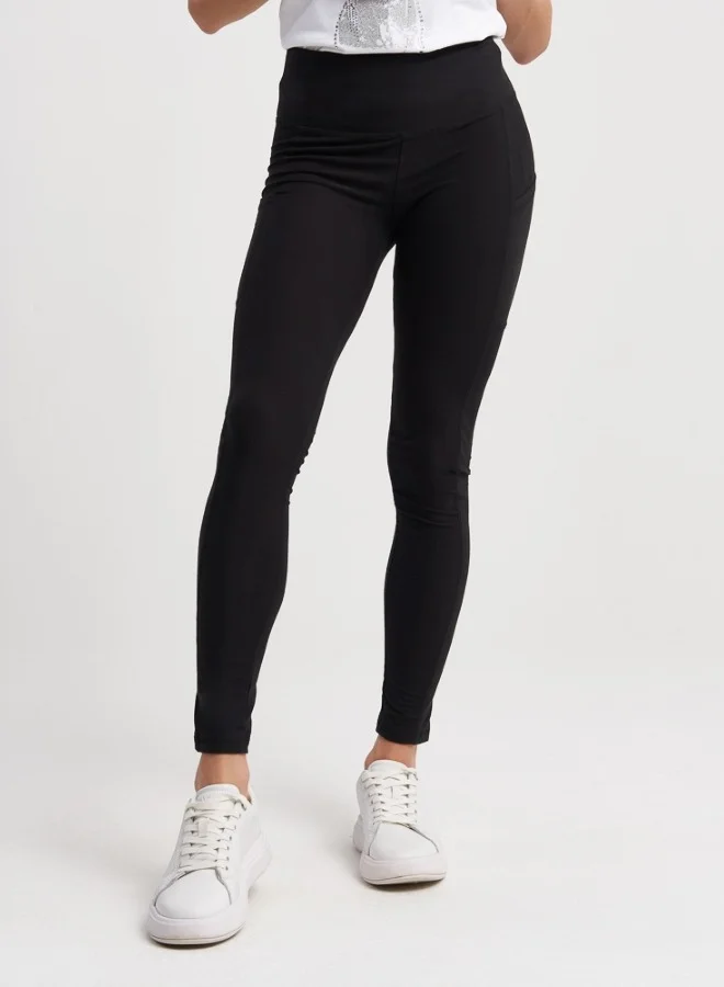 هايليز High-Waisted Black Leggings