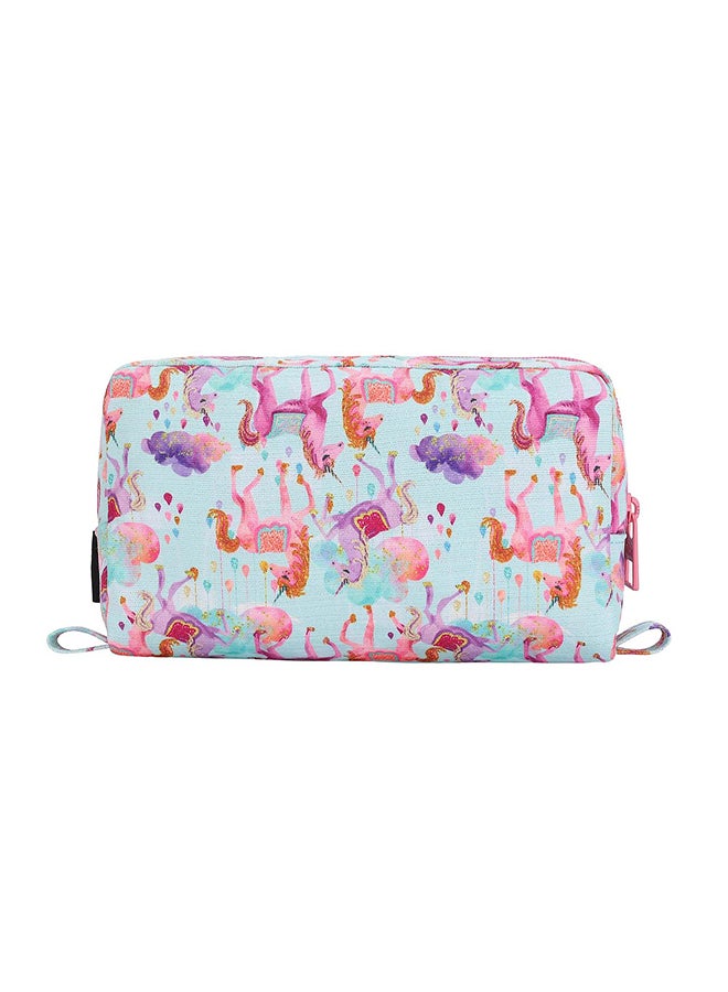 CUBS Unicorn Print Waterproof Glittery pencil case pouch with zip closure - Image 3