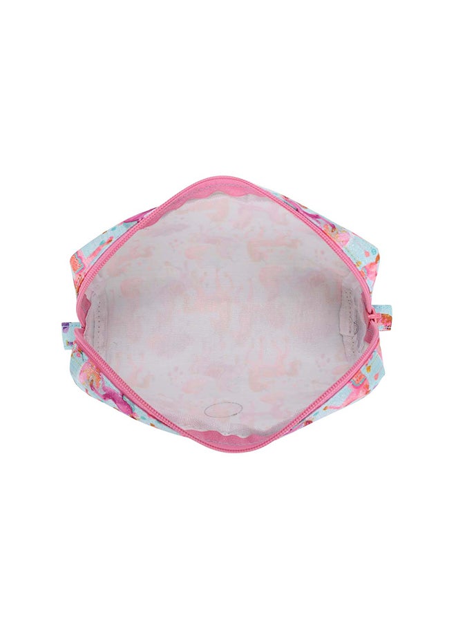 CUBS Unicorn Print Waterproof Glittery pencil case pouch with zip closure - Image 4