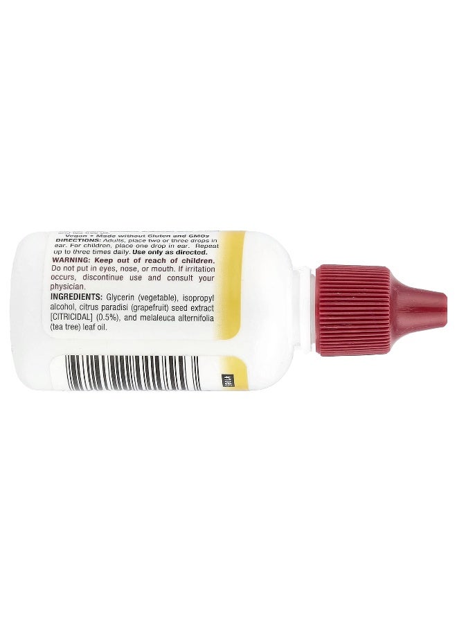 Nutribiotic NutriBiotic, Ear Drops with Grapefruit Seed Extract Plus Tea Tree Oil, 1 fl oz (30 ml)  - Image 2