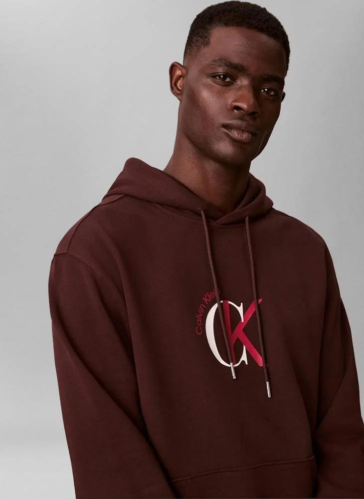 Calvin Klein Jeans  Graphic Terry Hoodie for Men | Best Price UAE