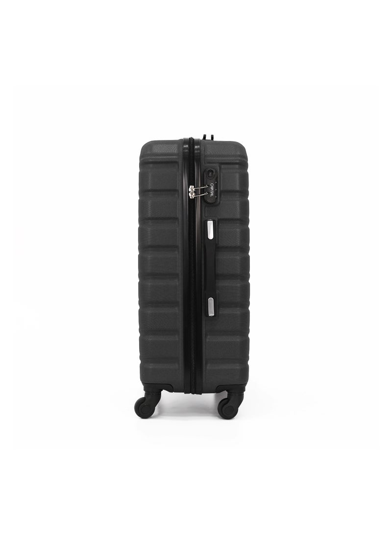 CAPITAL Hardside Luggage Trolley Bag 3-Piece set,Black (S-20",M-24",L-28",XL-32") - Image 3