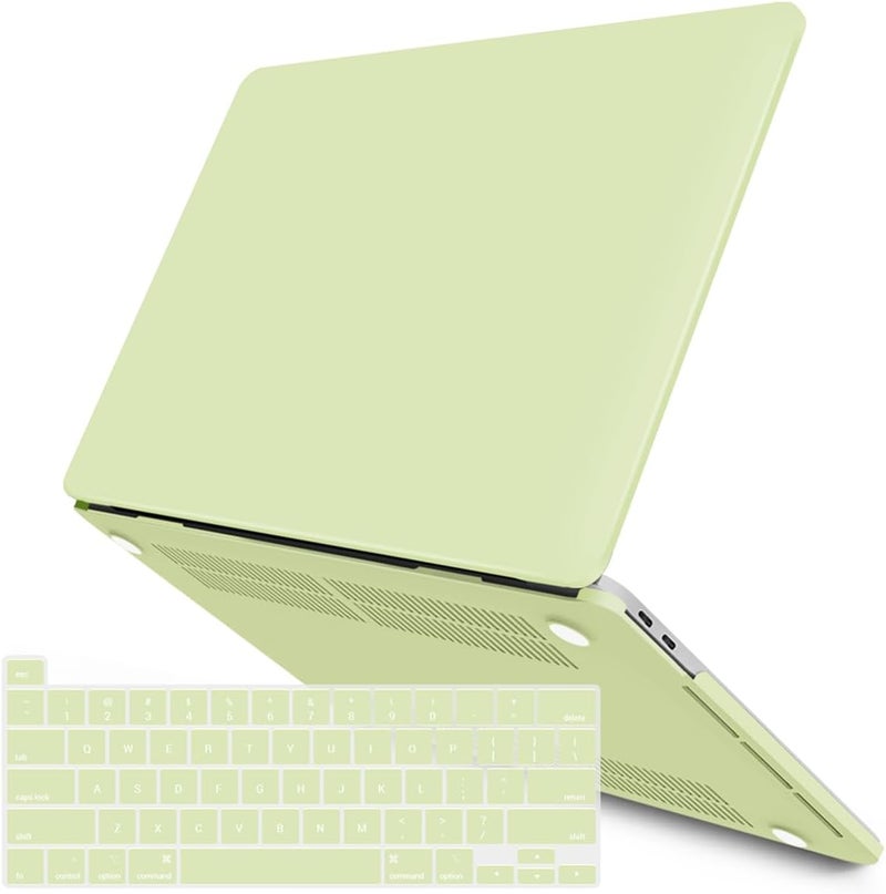 I Benzer Compatible with 2025 2024 M2 MacBook Pro 13 Inch Case 2025-2016 M1 A2338 A2289 A2251 A2159 A1989 A1706 A1708, Hard Shell Case & Keyboard Cover for Mac Pro 13, Wasabi Green,T13WSB+1 - Image 1