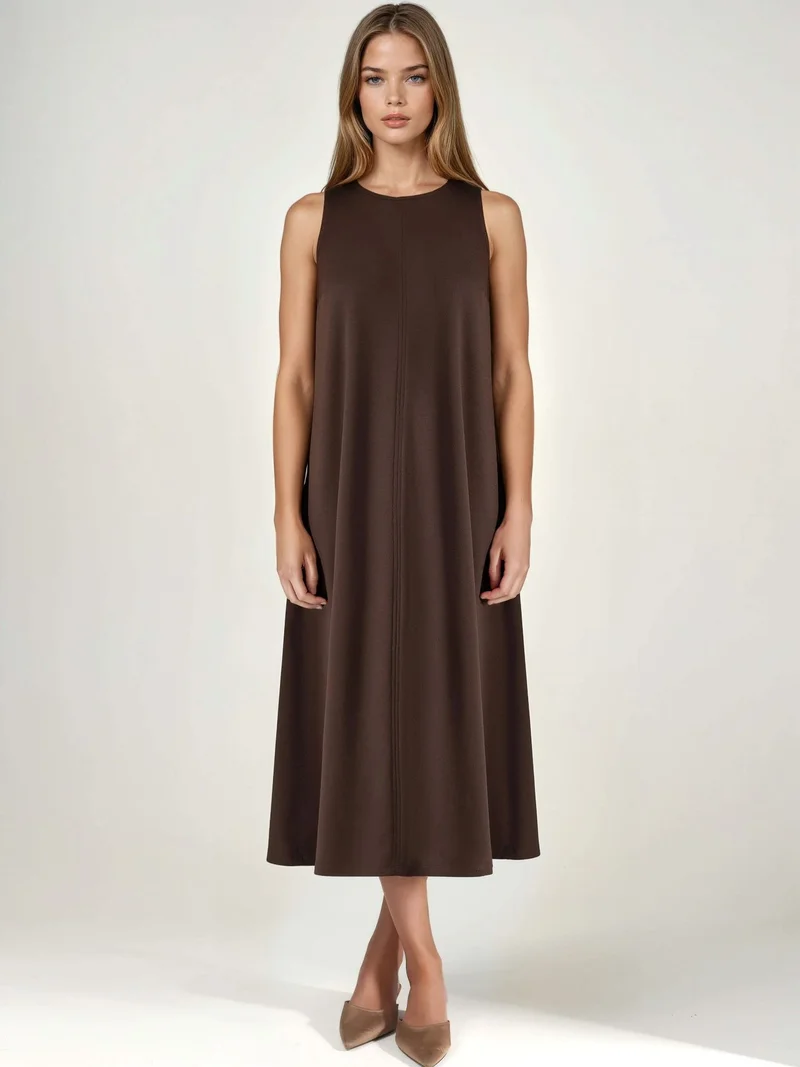 هيكاب Modal Touch Relaxed Fit Midi Dress with Pockets