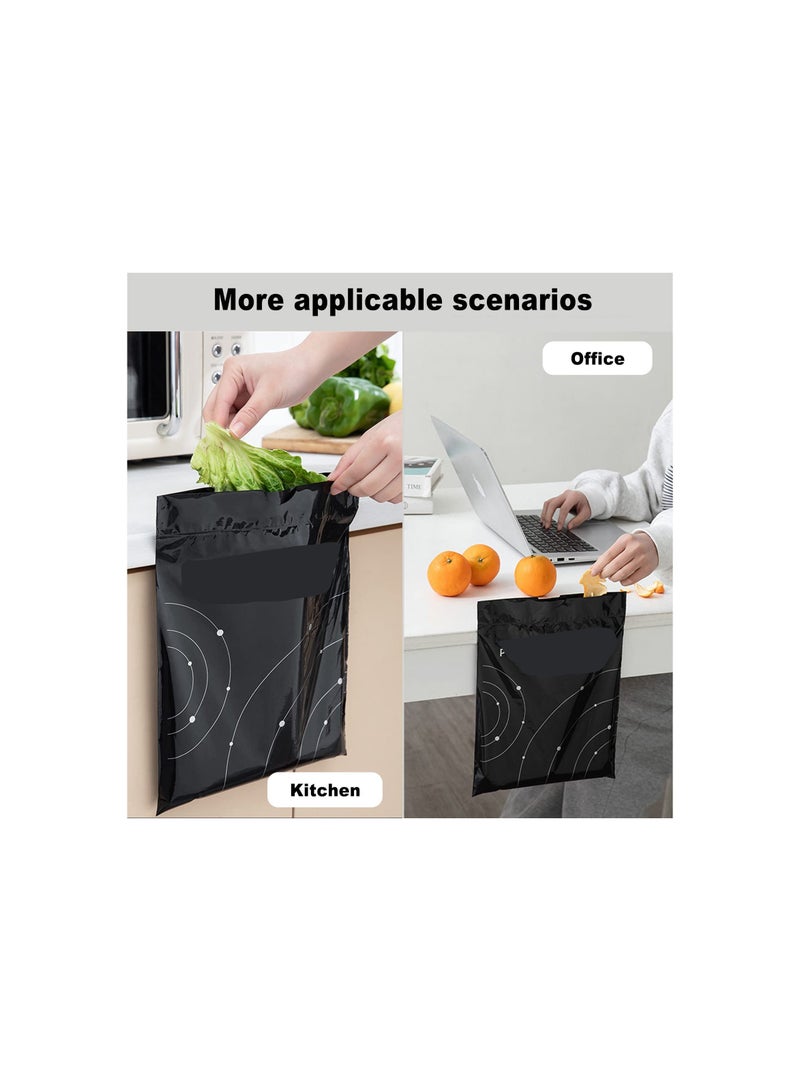 Captaintech Trash Bags for Cars, Vomit Bags Pack, Portable Drawstring, Paste Dual-Use Self Adhesive Cleaning Bags, Easy Stick on and Hanging, for Cars Kitchens Bedrooms Travel Office, Disposable (40 Pieces) - Image 2
