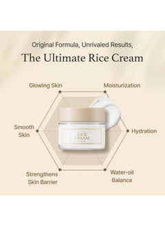 I'M FROM I'm from Rice Cream 1.69 Ounce, 41% Rice Bran Essence with Ceramide, Glowing Look, Improves Moisture Skin Barrier, Nourishes Deeply, Smoothening to Even Out Skin Tone, K Beauty  - Image 5