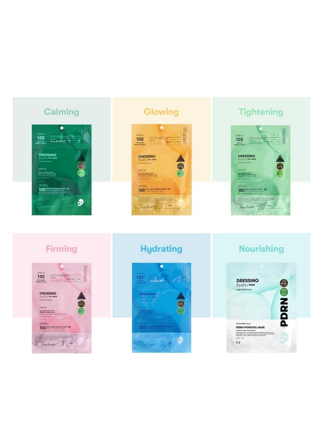 VT COSMETICS VT COSMETICS Hydrop Reedle Shot 100hl 2-Step Hydrogel Mask(34.5gx4ea), Intensive Hydrating, Exosome Hyaluronic Acid Face Mask, Dewy & Glass Skin, Overnight Melting Mask, Korean Facial Mask - Image 2