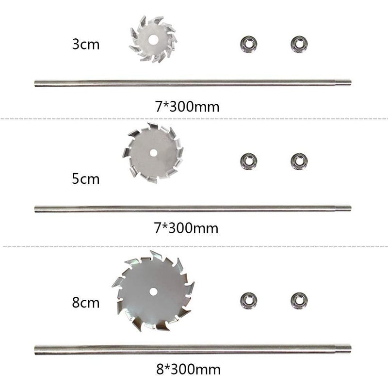 YUCHENGTECH Dispersing Disc Dispersion Impeller Dispersing Machine Blade Paddle Impeller Stainless Steel 6cm Disc with 8X300mm Rod (2.36″disc with 0.31″X11.8″Rod) - Image 5