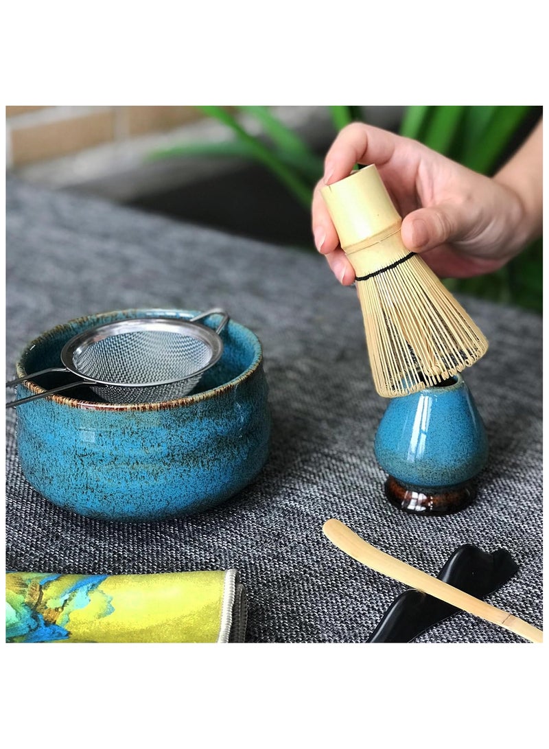 GuRiver Matcha Tea Set,7-Piece Matcha Green Tea Whisk Set , Japanese Tea Set, Include Matcha Bowl, Matcha Bamboo Whisk, Scoop, Whisk Holder, Matcha Whisk Set, Matcha Green Tea Making Kit - Image 2
