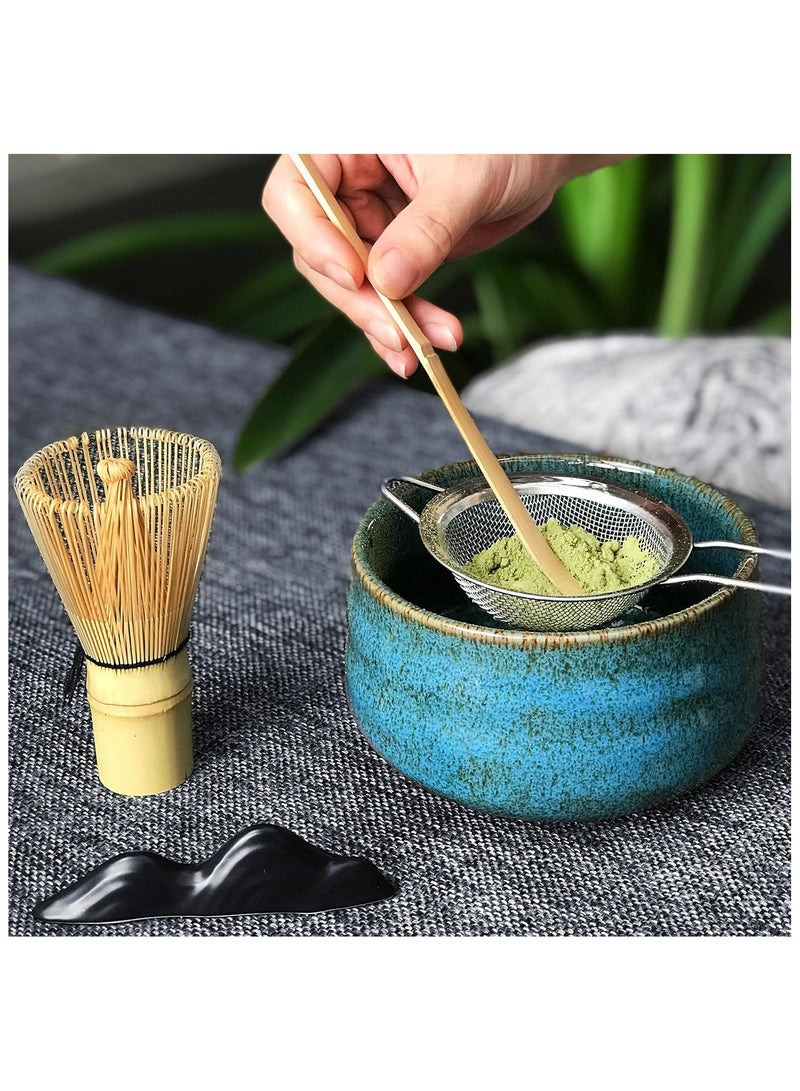GuRiver Matcha Tea Set,7-Piece Matcha Green Tea Whisk Set , Japanese Tea Set, Include Matcha Bowl, Matcha Bamboo Whisk, Scoop, Whisk Holder, Matcha Whisk Set, Matcha Green Tea Making Kit - Image 3